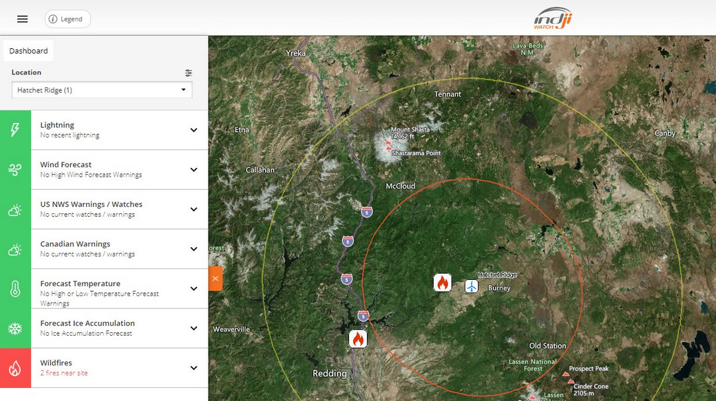 Wildfire alert
