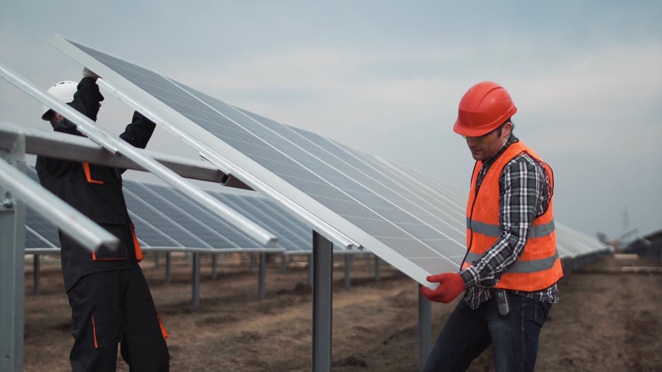 Solar panel installation