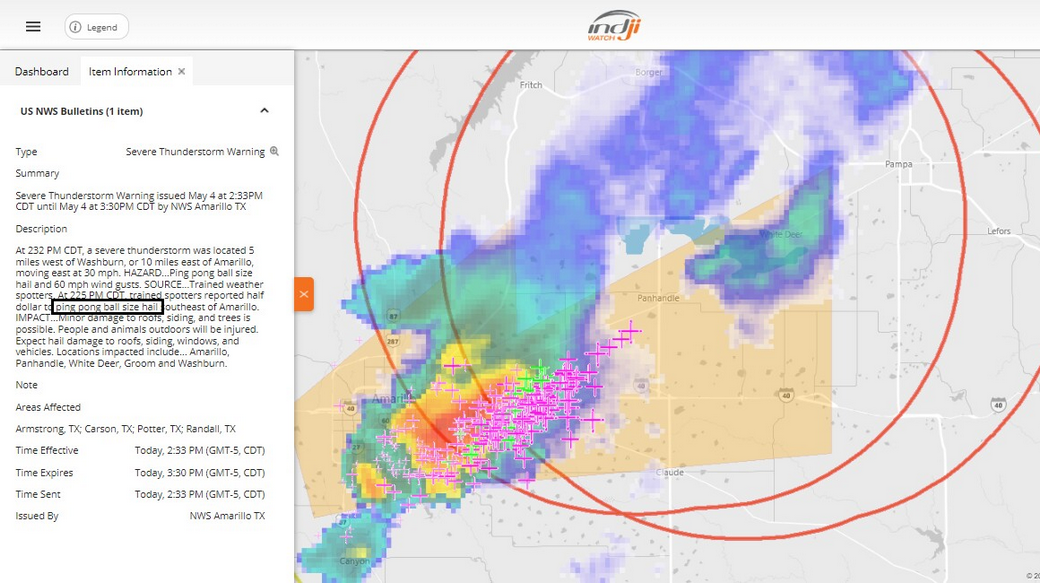 Storm corridor intersect