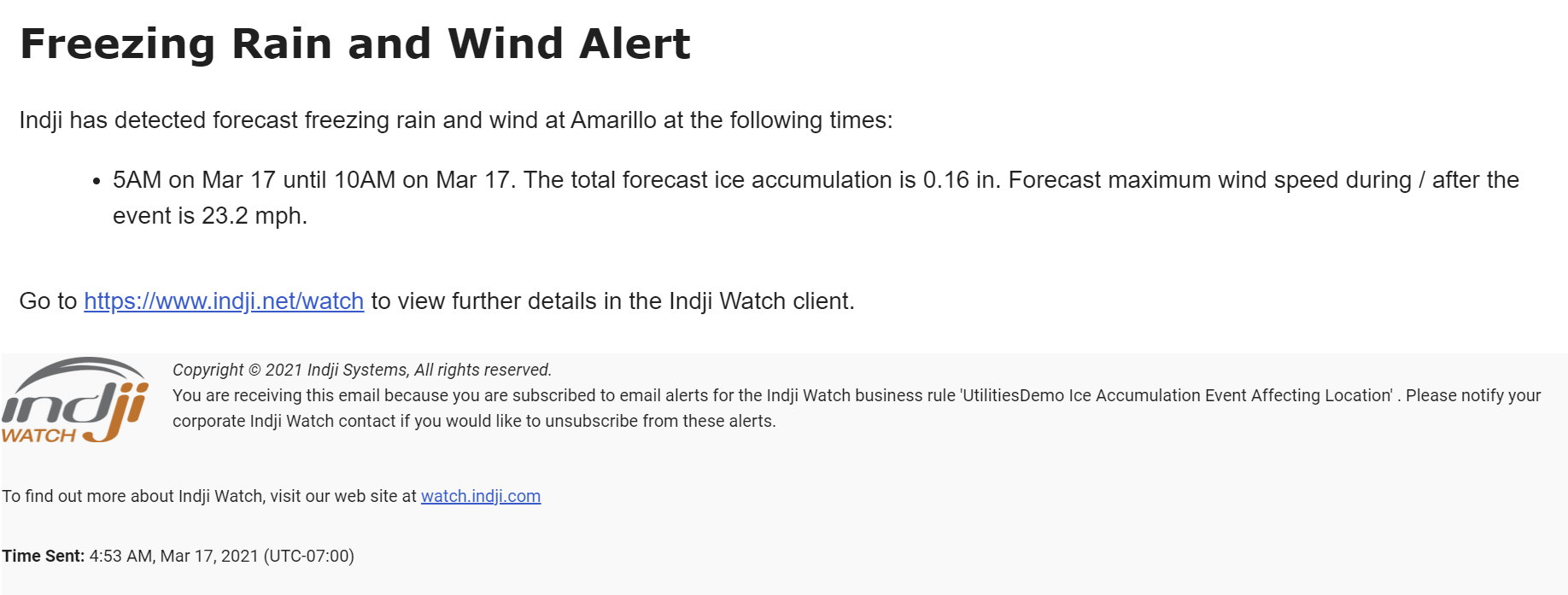 Freezing rain_wind email alert